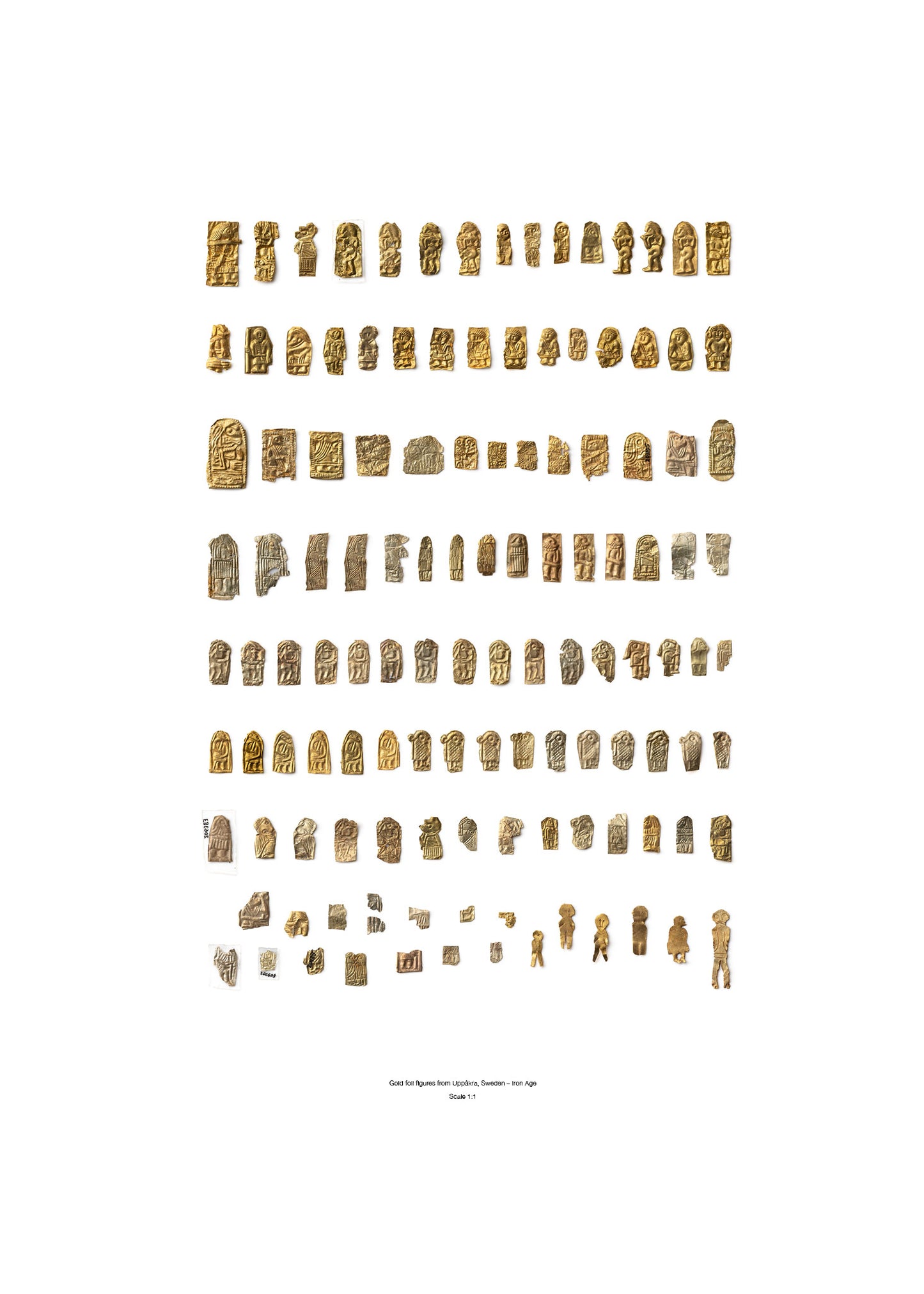 Gold Foil Figures
