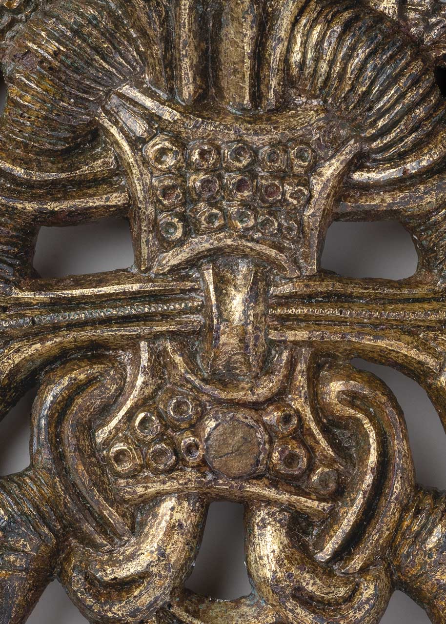 Völund – Gilded Copper Mount from Uppåkra